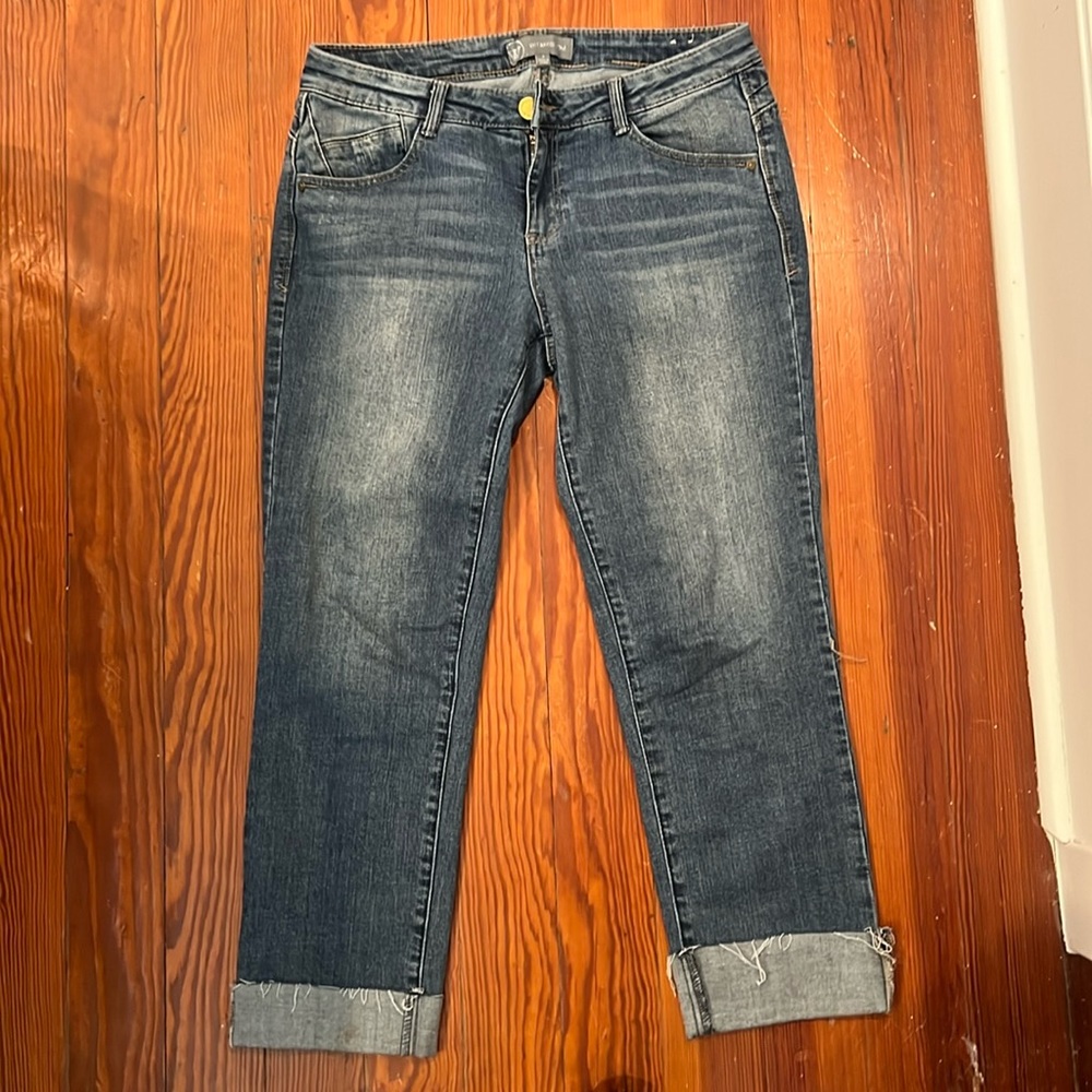 Wit & Wisdom Boyfriend Cropped Jeans with Cuff size 4